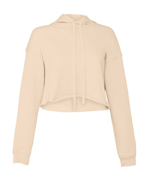 Women's cropped fleece hoodie