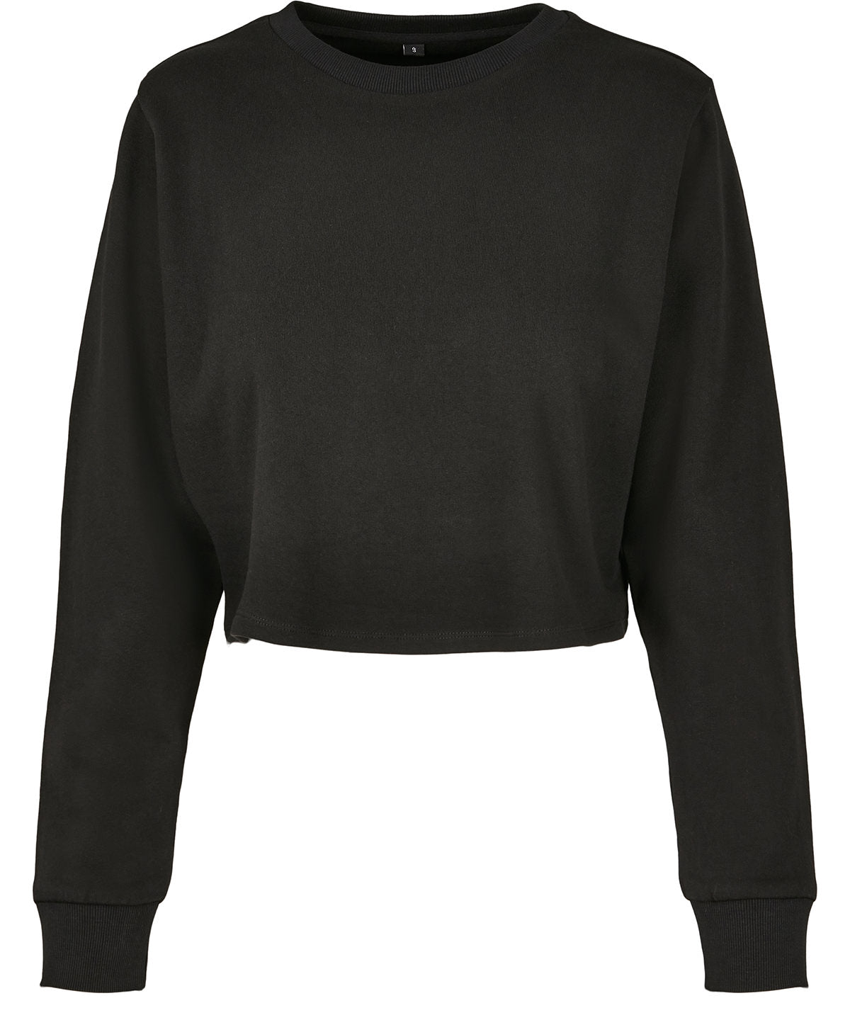 Womens terry cropped crew