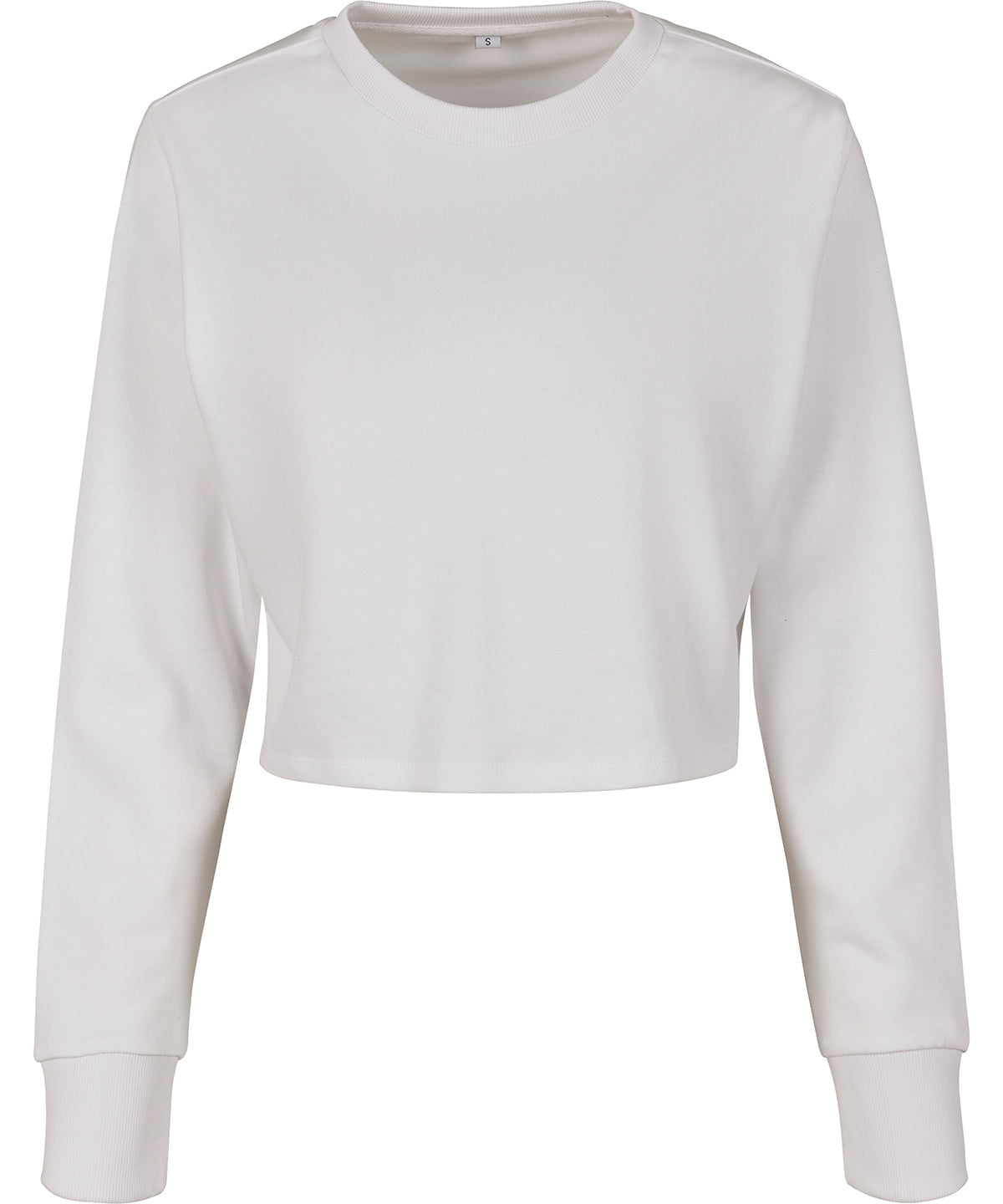 Womens terry cropped crew