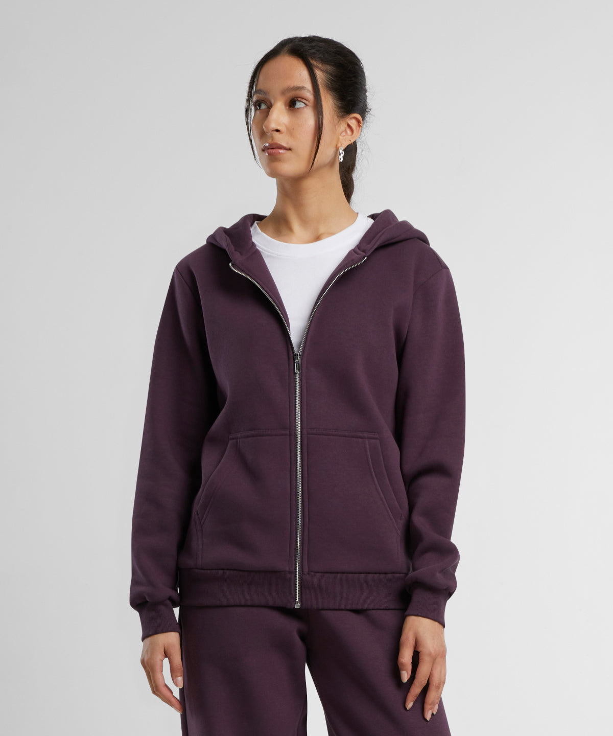 Women’s fluffy zip hoodie