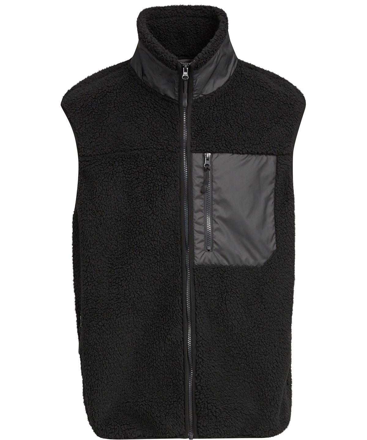 Bonded sherpa vest