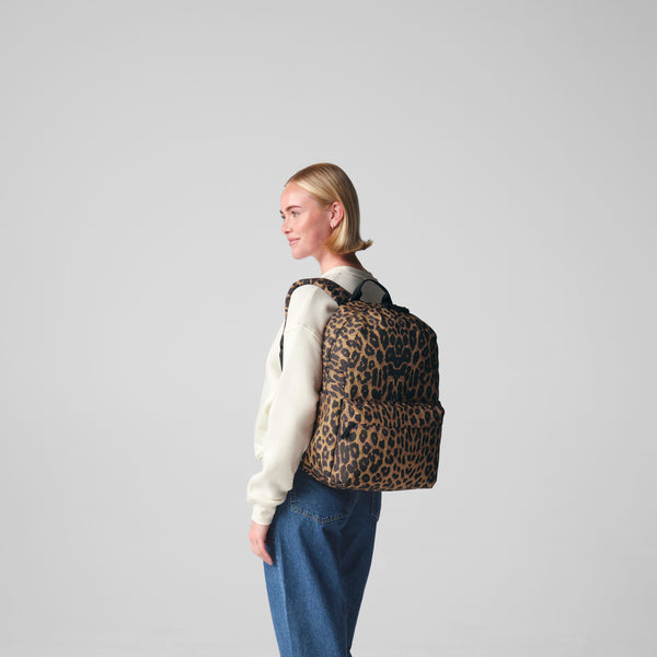 BagBase BG195 Leopard Print Backpack | Personalised Recycled Fashion Backpack