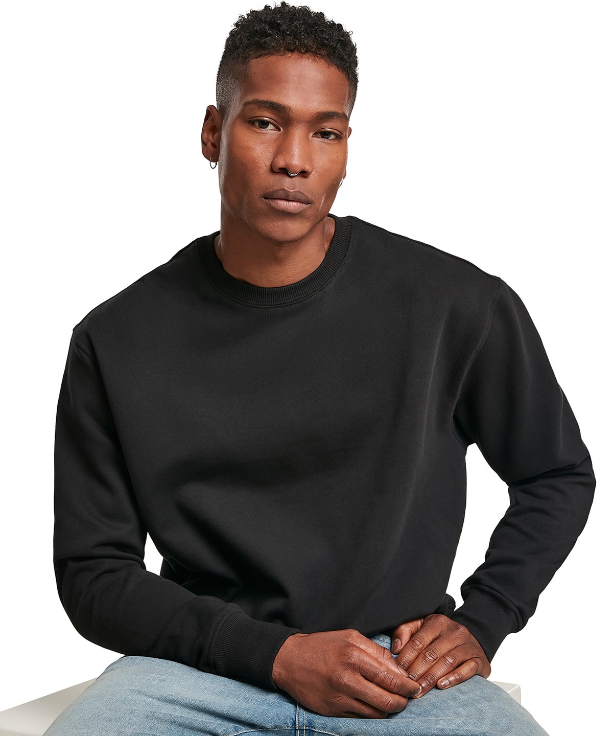 Build Your Brand BY120 Premium Oversize Crew Neck | Heavyweight Branded Sweatshirt