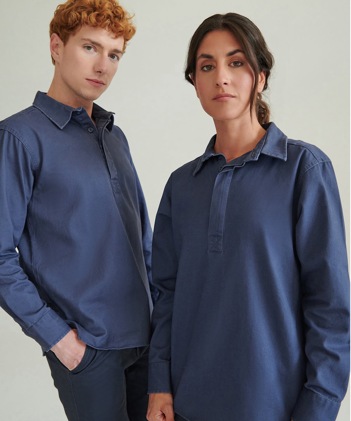 Front Row FR050 Pullover Drill Shirt | Embroidered Cotton Work Shirts