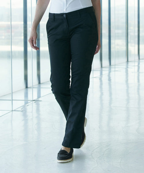 Women's 65/35 flat fronted chino trousers