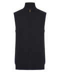Sleeveless zip-through jumper