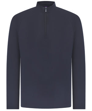 ¼ zip top with wicking finish