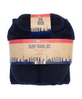 Travel set (neck pillow, eye mask and fleece blanket)