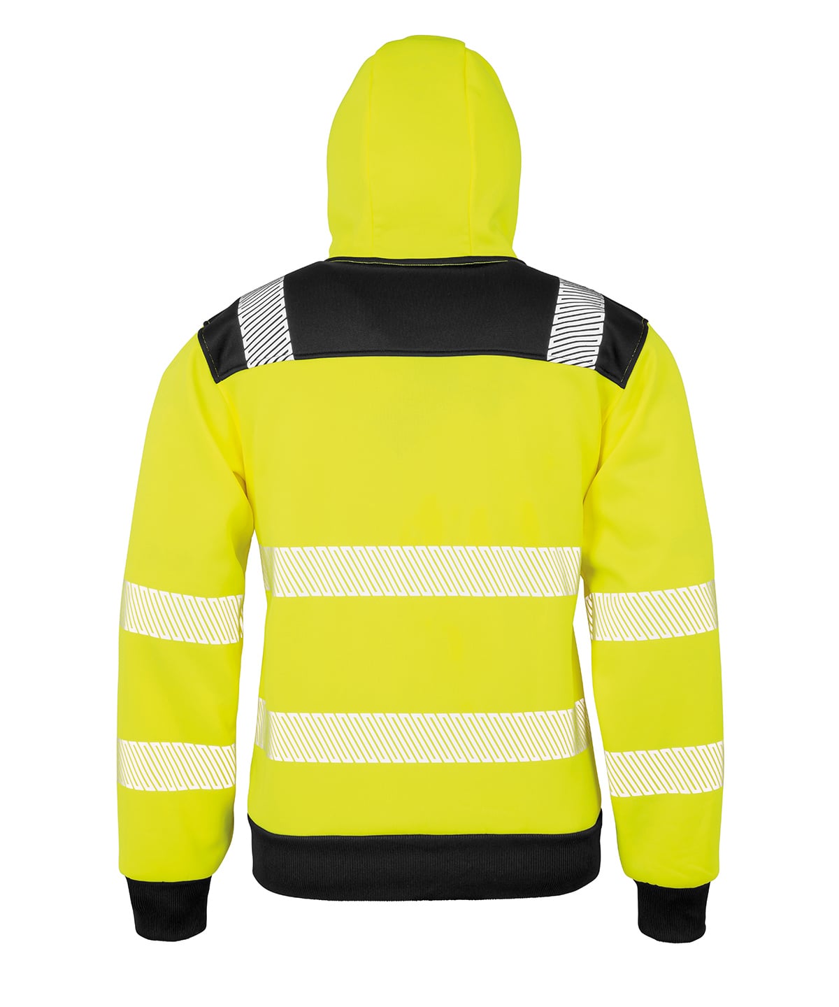 Result R503X Recycled Robust Zipped Safety Hoodie | Embroidered Hi-Vis Workwear