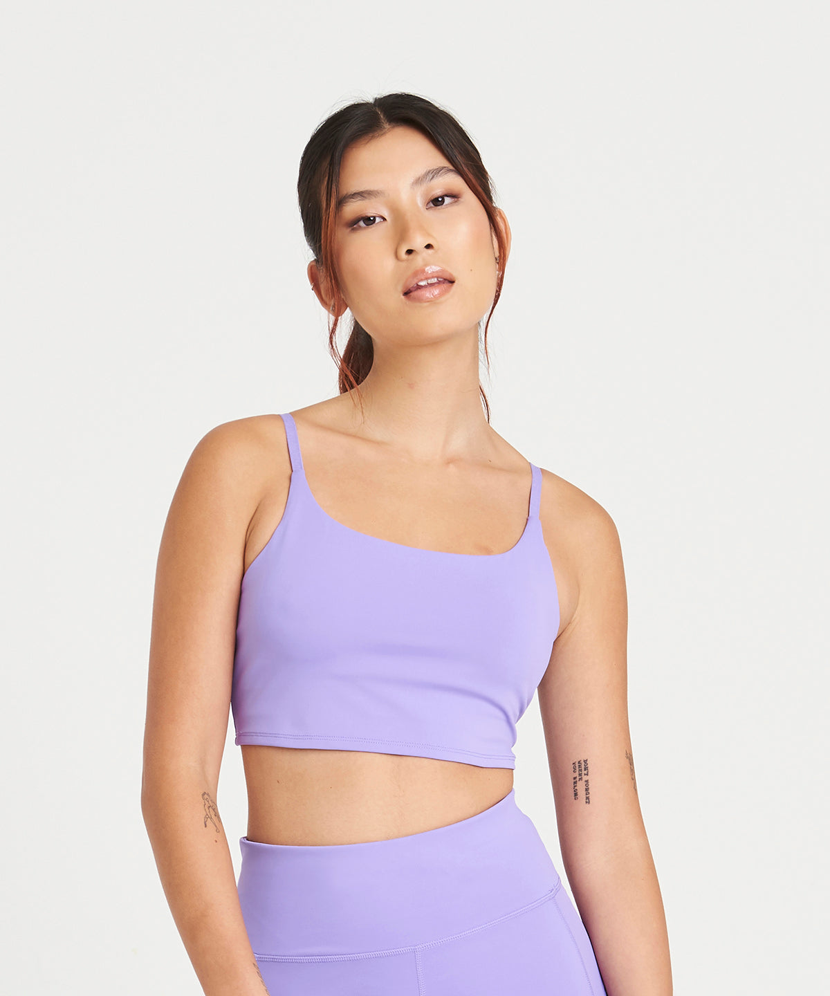 Womens recycled tech sports bra