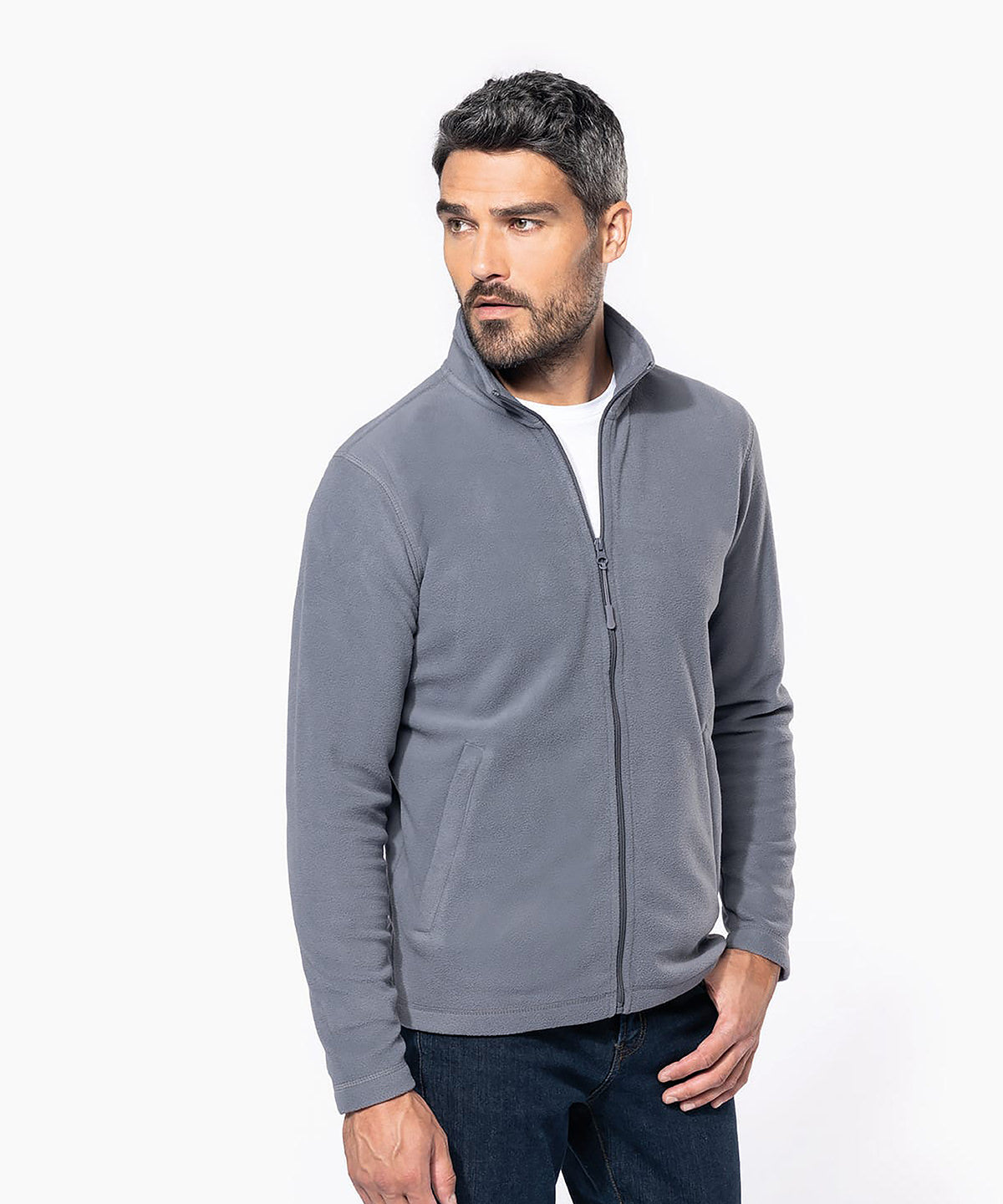 Full-zip microfleece jacket