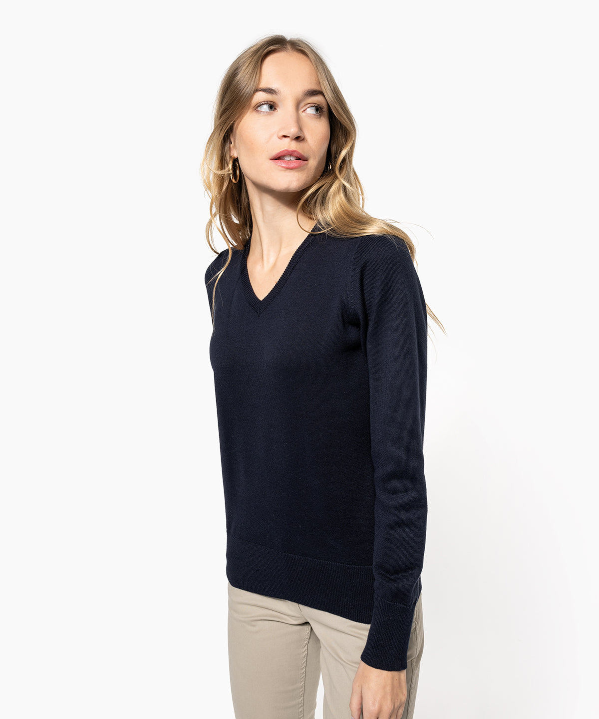 Ladies' V-neck jumper