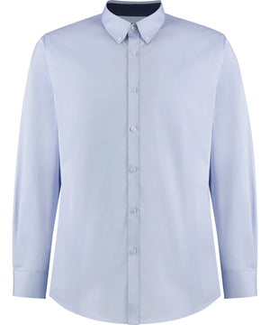 Contrast premium Oxford shirt (button-down collar) long-sleeved (tailored fit)