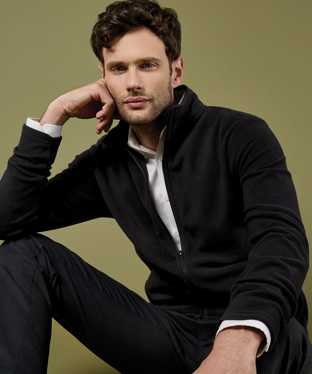 Regular fit corporate microfleece