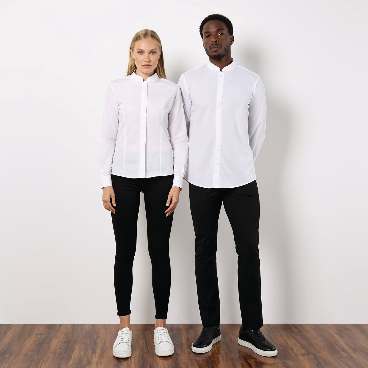 Kustom Kit Mandarin Collar Shirt Long Sleeve (KK161) | Hospitality & Corporate Shirts