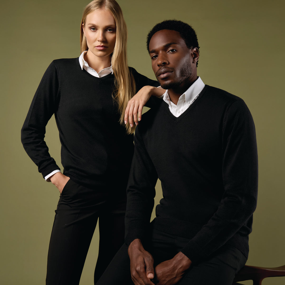 Kustom Kit Arundel V-Neck Sweater (KK352) | Corporate Knitwear
