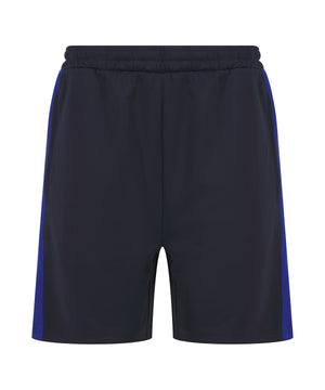Knitted shorts with zip pockets