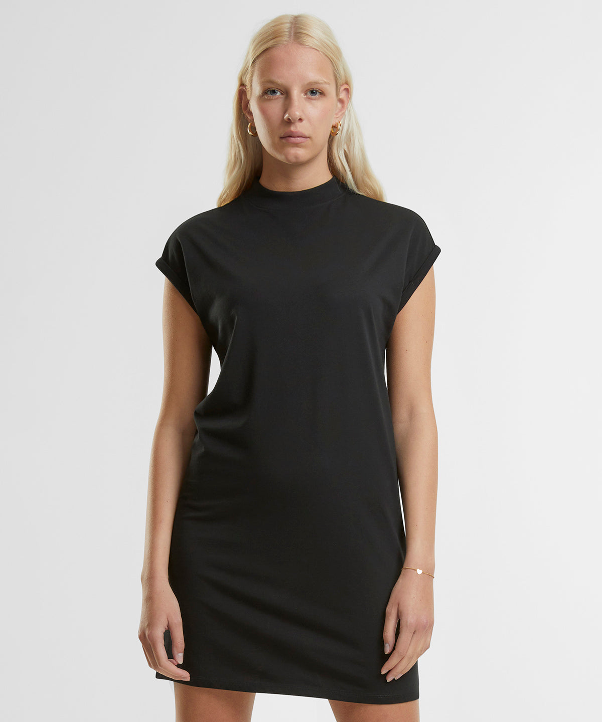 Womens extended shoulder dress