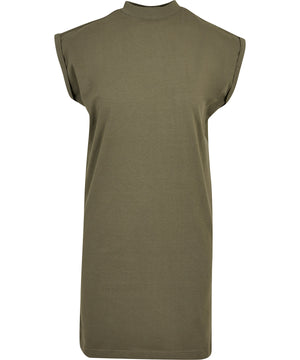 Womens extended shoulder dress
