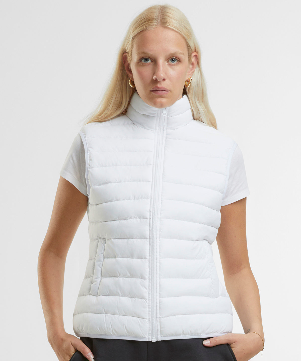 Womens light puffer vest