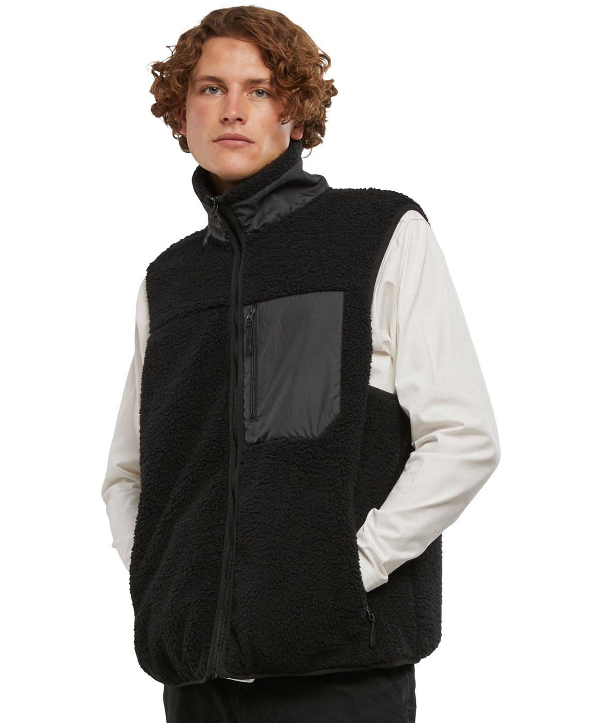 Bonded sherpa vest