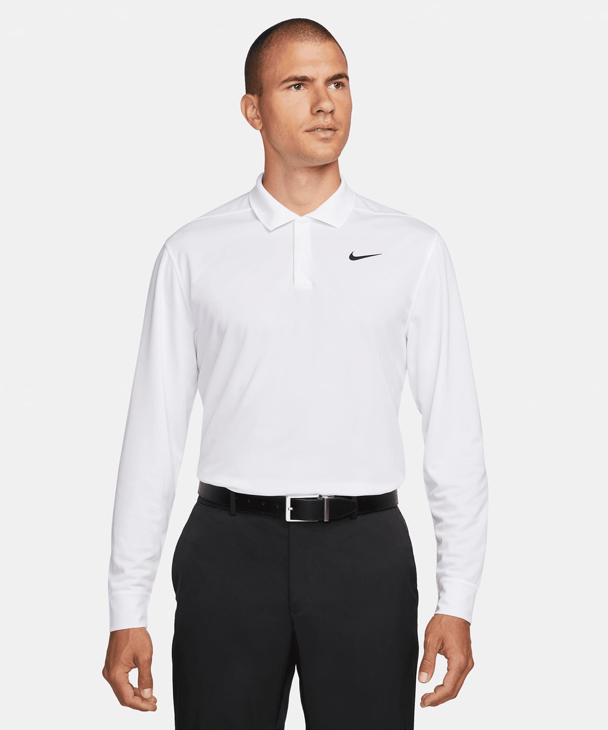 Nike NK354 Dri-FIT Victory Solid Long Sleeve Polo | Embroidered Nike Workwear