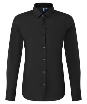 Womens long sleeve Recyclight poplin shirt