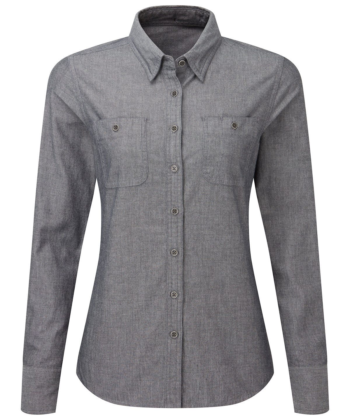 Womens Chambray shirt, organic and Fairtrade certified