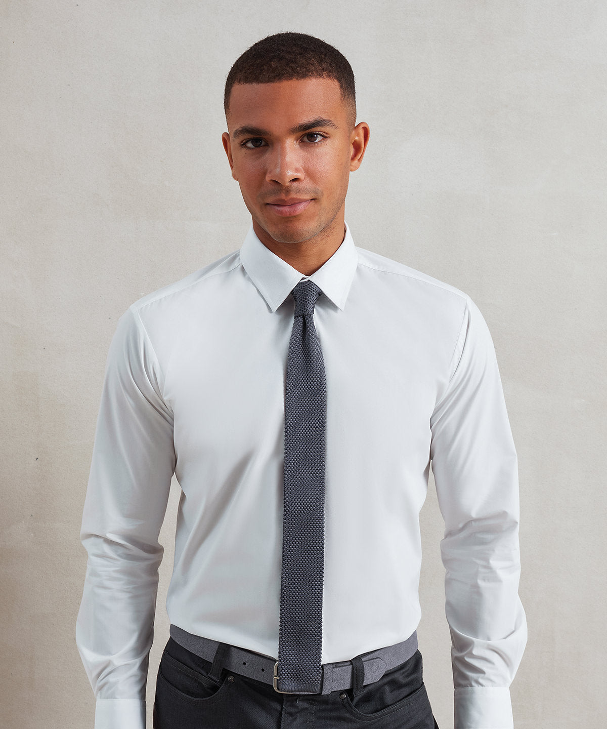 Slim knitted tie