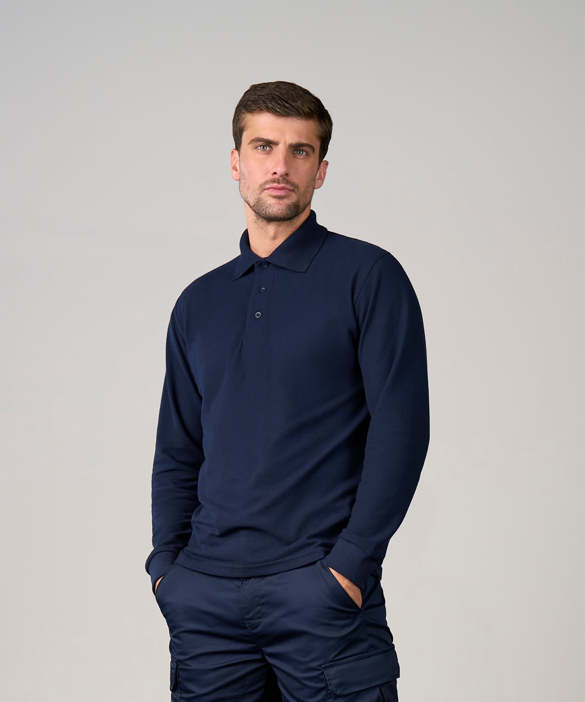 ProRTX RX102 Pro Long Sleeve Polo | Embroidered Long Sleeve Workwear Polo
