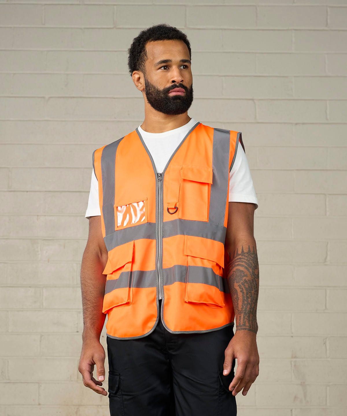 ProRTX RX705 Executive Waistcoat | Hi-Vis Executive Safety Vest With Pockets