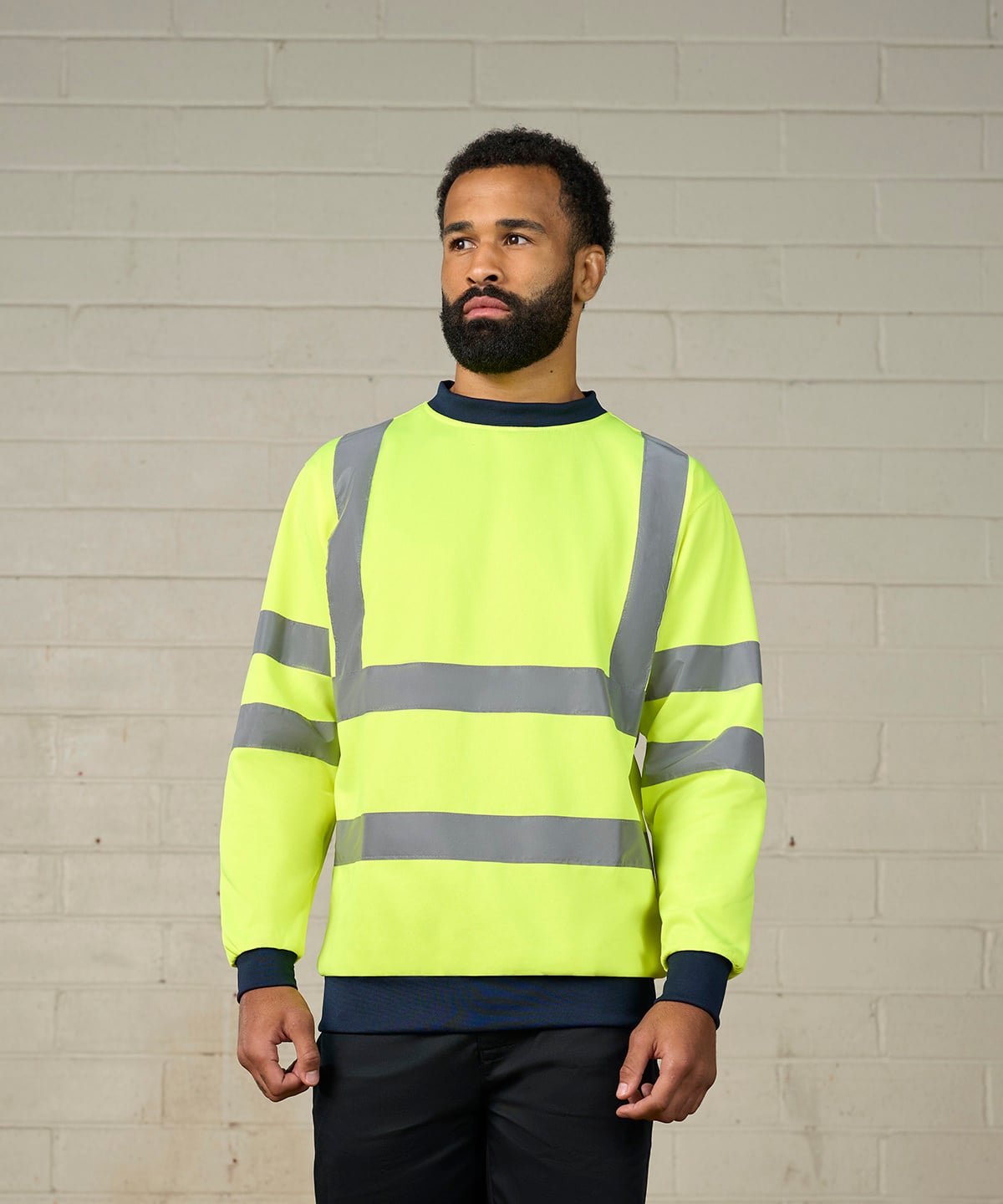 ProRTX RX730 High Visibility Sweatshirt | Embroidered Hi-Vis Workwear Sweatshirt