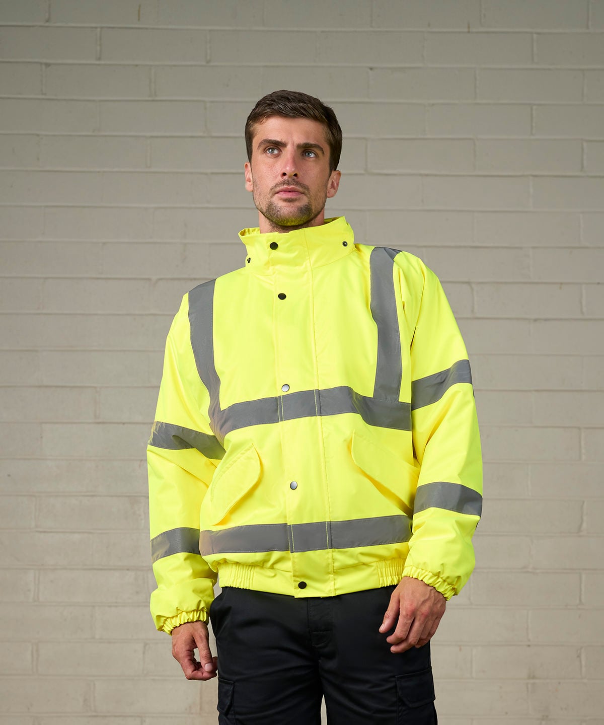ProRTX RX770 High Visibility Bomber Jacket | Waterproof Hi-Vis Workwear Jacket
