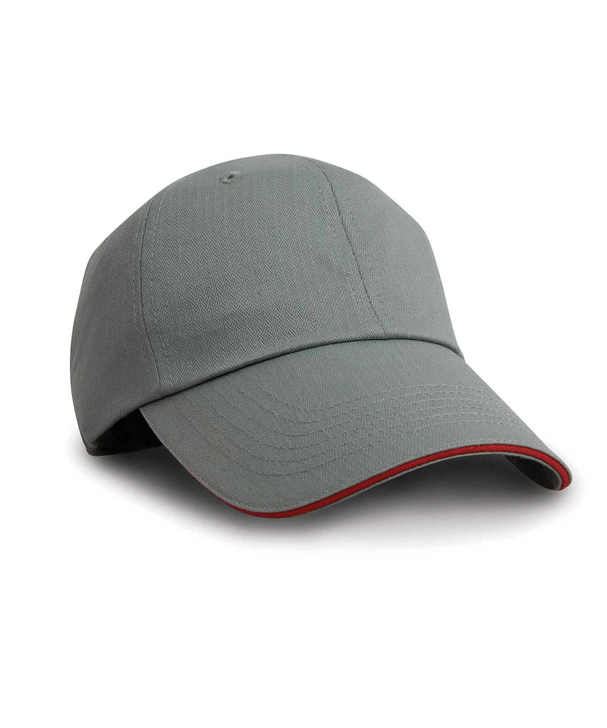 Herringbone cap with sandwich peak