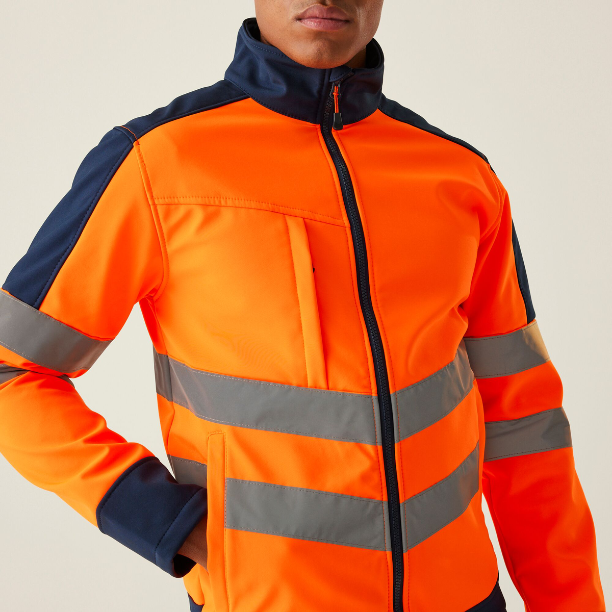 Regatta Hi-Vis Pro Softshell (RG382) | Class 2 Warm-Backed Hi-Vis Softshell Jacket