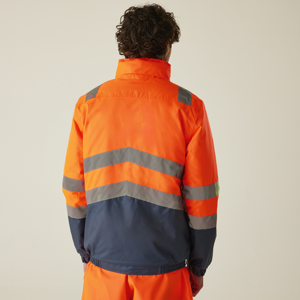 Regatta Hi-Vis Pro Classic Bomber Jacket (RG452) | Class 2 Waterproof Insulated Bomber