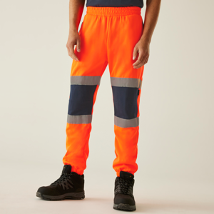 Regatta Hi-Vis Pro Joggers (RG459) | Class 1 Hi-Vis Joggers with Cordura Knees