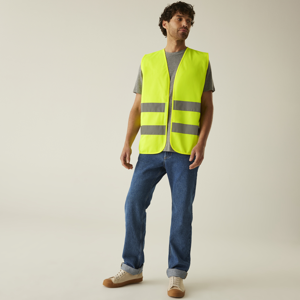 Regatta Hi-Vis Pro Two-Band Easy Print Vest (RG471) | Class 2 Printable Hi-Vis Vest