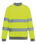 Hi-vis Pro contrast crew neck sweatshirt