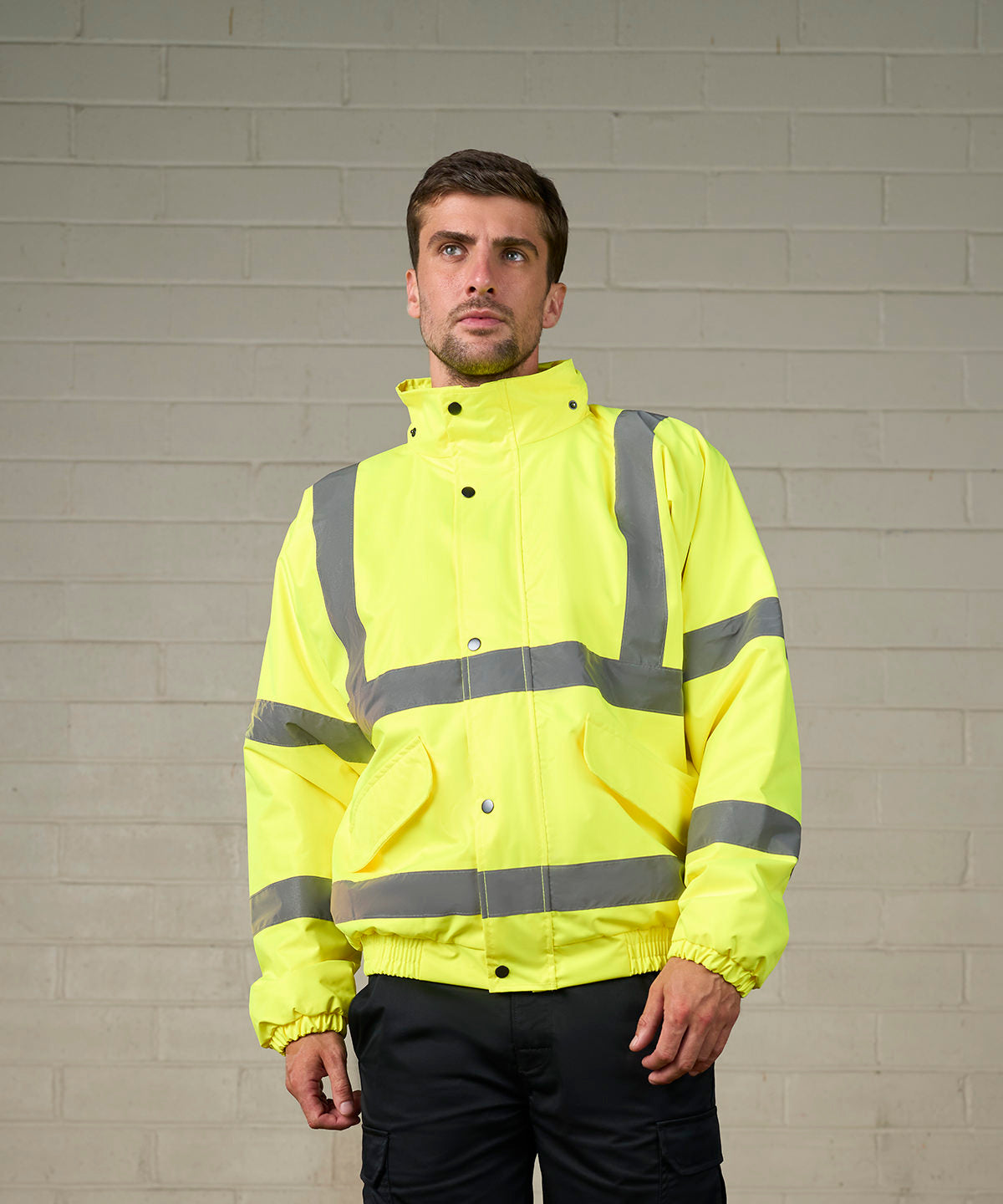 High visibility bomber jacket