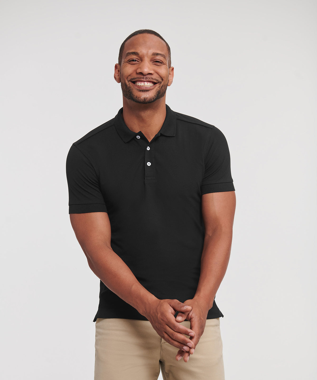 Russell J566M Stretch Polo | Premium Embroidered Corporate Polo Shirts