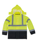 Scruffs High-Visibility Waterproof Jacket SH090 in Yellow/Navy
