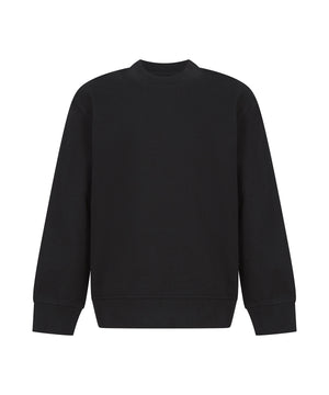 Kids sustainable fashion curved hem sweatshirt