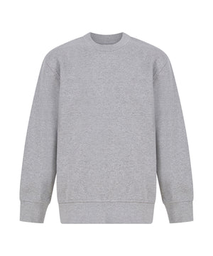 Kids sustainable fashion curved hem sweatshirt