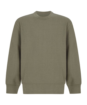 Kids sustainable fashion curved hem sweatshirt