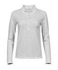 Women’s luxury stretch long sleeve polo (146)