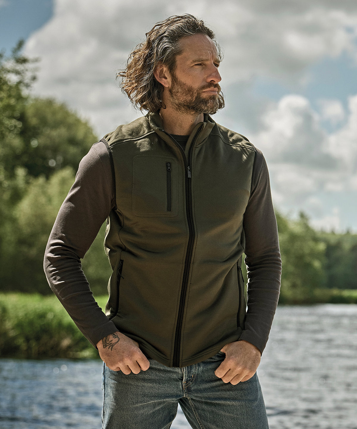 Stretch fleece bodywarmer (9104)