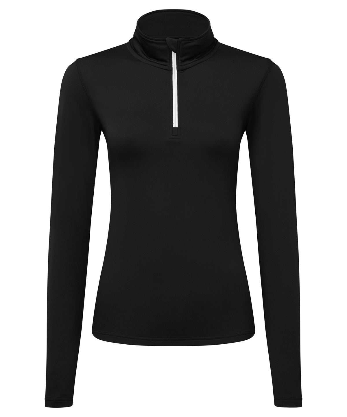 Womens TriDri® recycled long sleeve brushed back ¼ zip top