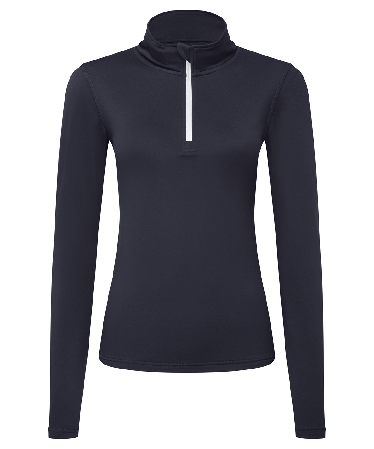 Womens TriDri® recycled long sleeve brushed back ¼ zip top