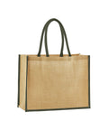 Natural starched jute classic shopper
